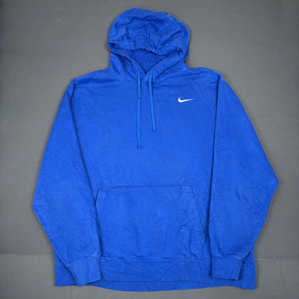 Nike Club Fleece Pullover Hoodie Men's Size 3XL Royal Blue